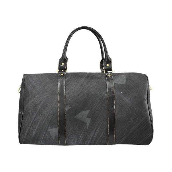 Travel Bag Geometrical Black Duffel Bag Design by HadiArts Article- 00602