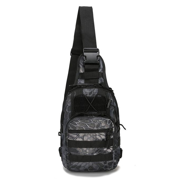 Unisex Sling Shoulder Bag Molle Outdoor Daypack Backpack with Adjustable Strap