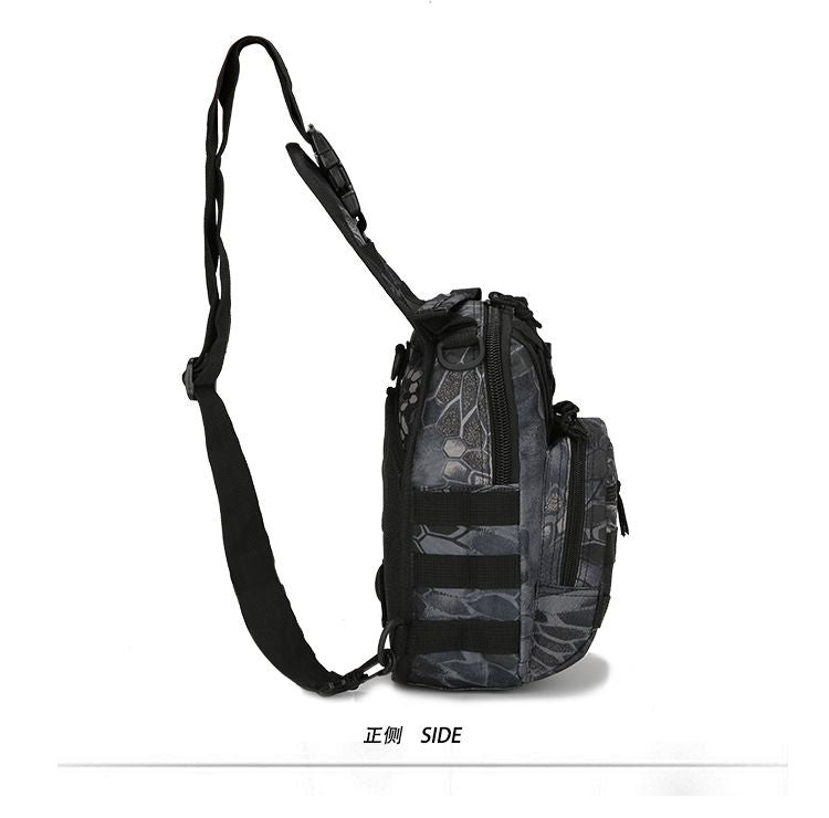 Unisex Sling Shoulder Bag Molle Outdoor Daypack Backpack with Adjustable Strap