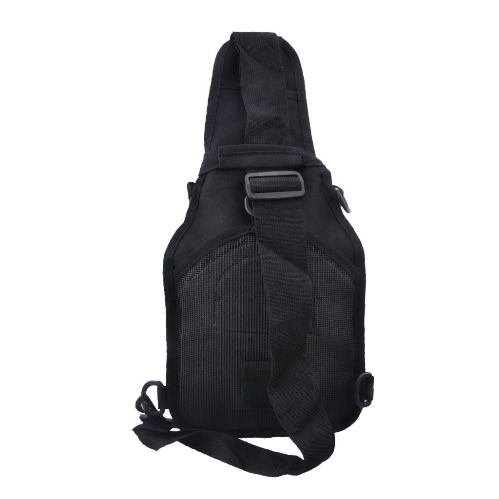 Unisex Sling Shoulder Bag Molle Outdoor Daypack Backpack with Adjustable Strap