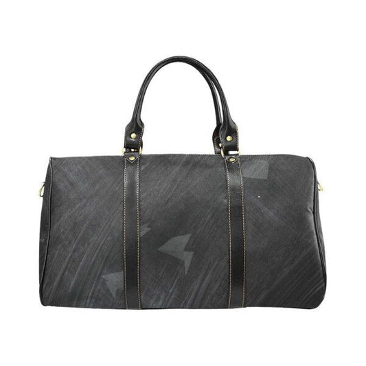 Travel Bag Geometrical Black Duffel Bag Design by HadiArts Article- 00602