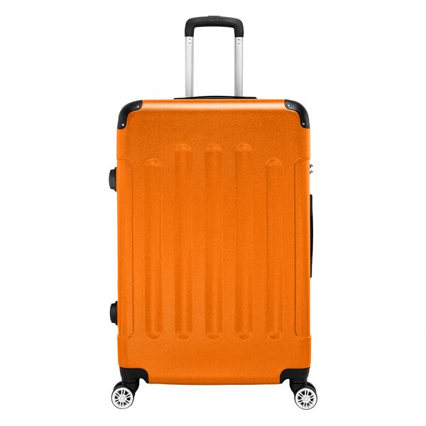 3-in-1 Portable ABS Trolley Case 20" / 24" / 28" Orange